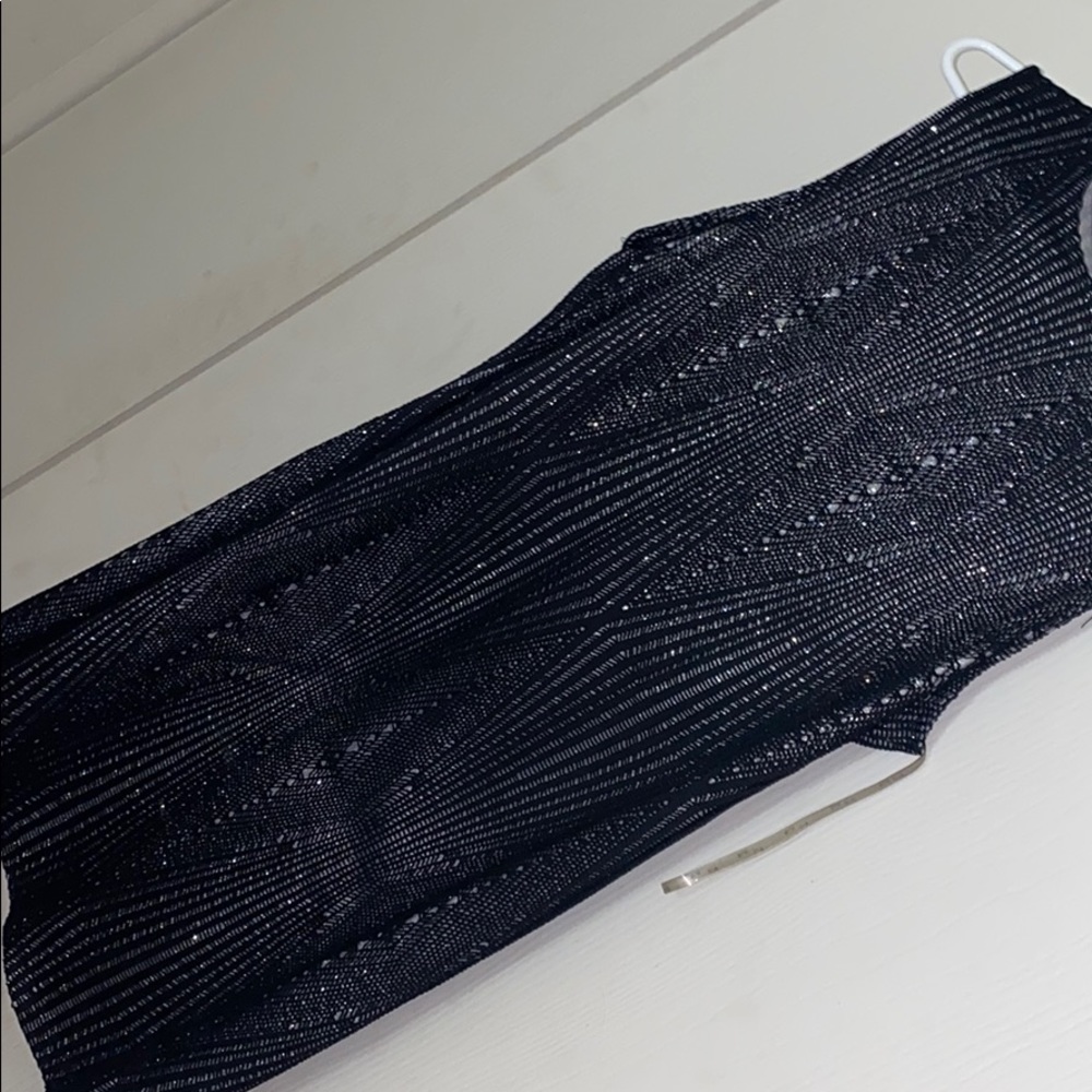 Black & Silver Mini Dress